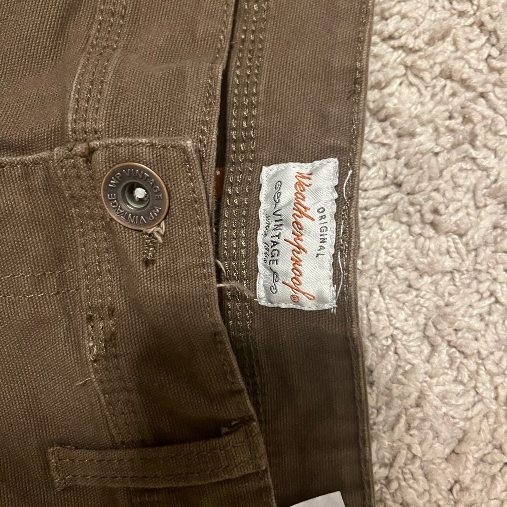 Vintage brown zip up cargos